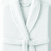 Premium 450 GSM Terry Cotton Bathrobe – White | Luxurious Shawl Collar | Super Absorbent & Ultra-Soft | Unisex Loungewear | 140cm Length
