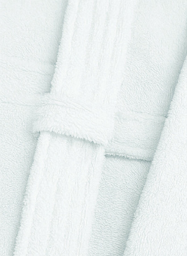 Premium 450 GSM Terry Cotton Bathrobe – White | Luxurious Shawl Collar | Super Absorbent & Ultra-Soft | Unisex Loungewear | 140cm Length
