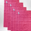4 Pieces Luxury Bath Mat Set 50X90cm 800 GSM Premium Cotton Ultra Soft and Highly Absorbent Expertly Woven for Durability Hotel And Spa Quality Towels Pink