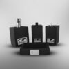 Luxury 4 Pieces Bathroom Accessory Set - Dispenser Soap Dish Toothbrush Holder And Amenities Jar