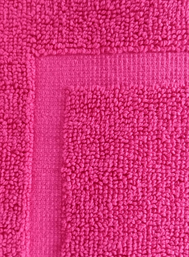 2 2 Pieces Luxury Bath Mat Set 50X90cm 800 GSM Premium Cotton Ultra Soft and Highly Absorbent Expertly Woven for Durability Hotel And Spa Quality Towels Pink