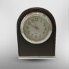 Leather Alarm Clock Mute Movement Hotel Table Desktop Decoration Bell with Light Battery Perfect Home and Office Decor