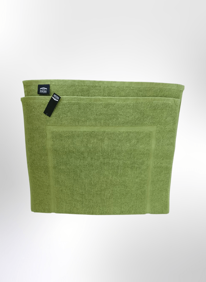 2 2 Pieces Luxury Bath Mat Set 50X90cm 800 GSM Premium Cotton Ultra Soft and Highly Absorbent Expertly Woven for Durability Hotel And Spa Quality Towels Green