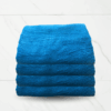 4pc Blue Bath Towel Set 76x152cm Premium Cotton 550 GSM Ultra Soft and Highly Absorbent Hotel And Spa Quality Towels