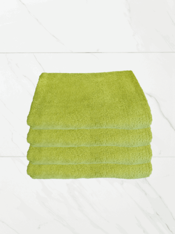 4 Pieces Luxury Bath Towel Set 70x150cm 630 GSM Premium Cotton Ultra Soft and Highly Absorbent Expertly Woven for Durability Hotel And Spa Quality Towels Green
