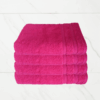 4 Pieces Luxury Pink Bath Towel Set 70X150cm 630 GSM Premium Cotton Ultra Soft and Highly Absorbent Expertly Woven for Durability Hotel And Spa Quality Towels