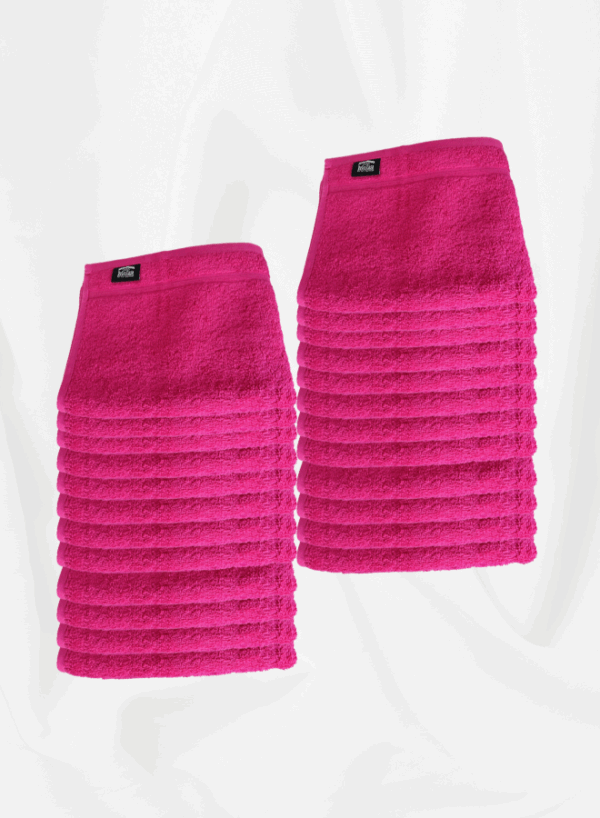 24 Pieces Luxury Face Towel Set 30x30cm 630 GSM Premium Cotton Ultra Soft and Highly Absorbent Expertly Woven for Durability Hotel And Spa Quality Towels Pink