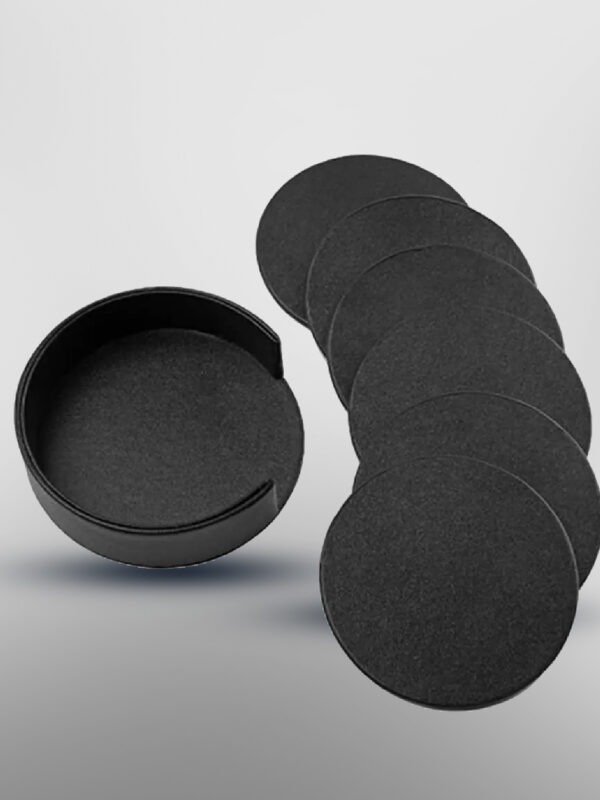 Premium Ceramic Glass Coaster – Pack of 6 | Elegant Surface Protector for Home, Office, Hotels