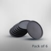 Premium Ceramic Glass Coaster – Pack of 6 | Elegant Surface Protector for Home, Office, Hotels