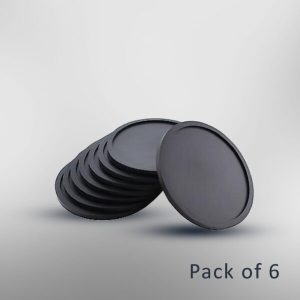 Premium Ceramic Glass Coaster – Pack of 6 | Elegant Surface Protector for Home, Office, Hotels
