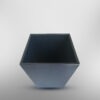 Pearl Coast Classic Leather Trash Cans Waste Paper Basket, Storage Bin for Bathroom, Kitchen, Office and High Class Hotel (BLUE) 28x18 cm