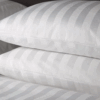 Luxurious Stripe Duvet Cover Set | 3 pc White Bedding Set 1 Duvet Cover 0.5cm Stripe 230x220cm 2 Pillowcases 60x90+15cm