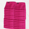 24 Pieces Luxury Face Towel Set 30x30cm 630 GSM Premium Cotton Ultra Soft and Highly Absorbent Expertly Woven for Durability Hotel And Spa Quality Towels Pink