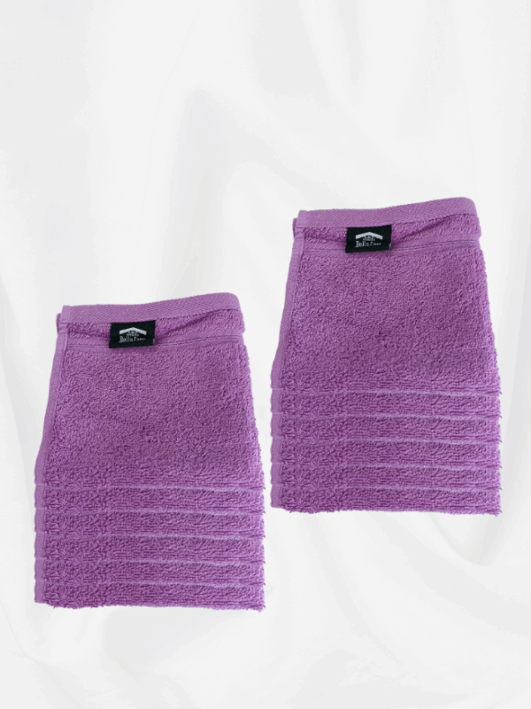 12 Pieces Luxury Face Towel Set 30x30cm 630 GSM Premium Cotton Ultra Soft and Highly Absorbent Expertly Woven for Durability Hotel And Spa Quality Towels Purple