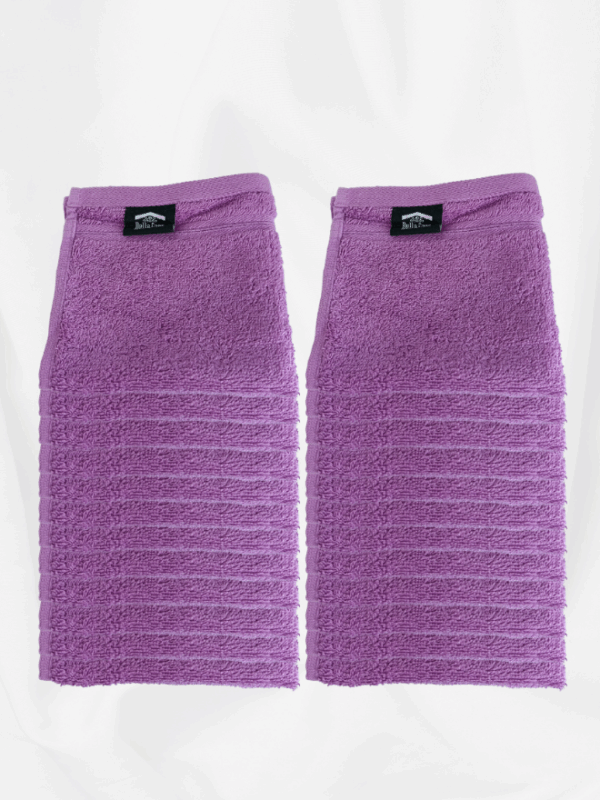24 Pieces Luxury Face Towel Set 30x30cm 630 GSM Premium Cotton Ultra Soft and Highly Absorbent Expertly Woven for Durability Hotel And Spa Quality Towels Purple