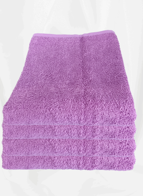 4 Pieces Luxury Hand Towel Set 50x80cm 630 GSM Premium Cotton Ultra Soft and Highly Absorbent Expertly Woven for Durability Hotel And Spa Quality Towels Purple