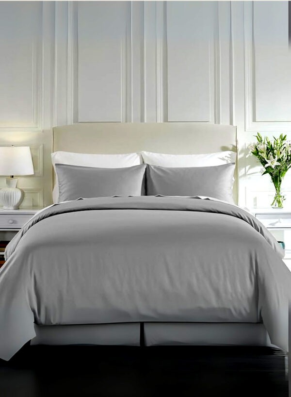 1 3 pcs Luxurious Set | 1 Fitted Sheet, 2 Pillow Cases | 200TC 100% Cotton | Soft & Breathable | Hotel Bedding Collection W180xL200cm