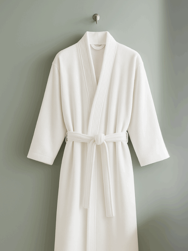 400 GSM Velour Cotton Bathrobe – Kimono Style | Luxurious & Lightweight | Ultra-Soft Finish | Unisex Loungewear | 125cm Length