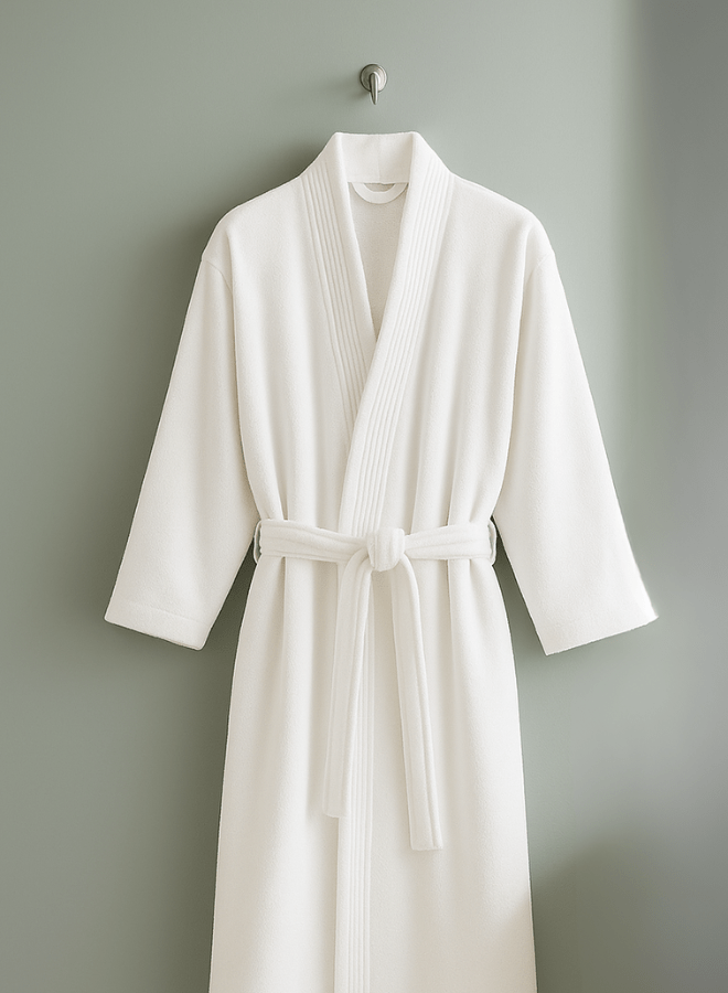 1 400 GSM Velour Cotton Bathrobe – Kimono Style | Luxurious & Lightweight | Ultra-Soft Finish | Unisex Loungewear | 125cm Length