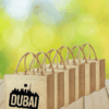 Dubai Souvenir Jute Bag – EcoChic Tote Bags | Pack of 6 | Durable, Stylish & Reusable