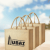 Dubai Souvenir Jute Bag – EcoChic Tote Bags | Pack of 3 | Durable, Stylish & Reusable
