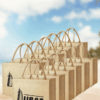 Dubai Souvenir Jute Bag – EcoChic Tote Bags | Pack of 12 | Durable, Stylish & Reusable