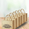 Dubai Souvenir Jute Bag – EcoChic Tote Bags | Pack of 6 | Durable, Stylish & Reusable