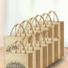 Dubai Souvenir Jute Bag – EcoChic Tote Bags | Pack of 12 | Durable, Stylish & Reusable