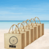 Dubai Souvenir Jute Bag – EcoChic Tote Bags | Pack of 6 | Durable, Stylish & Reusable