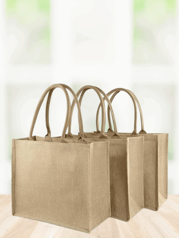 Dubai Souvenir Jute Bag – EcoChic Tote Bags | Pack of 3 | Durable, Stylish & Reusable
