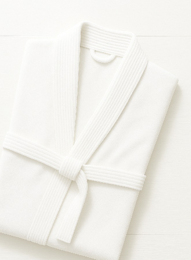 2 400 GSM Velour Cotton Bathrobe – Kimono Style | Luxurious & Lightweight | Ultra-Soft Finish | Unisex Loungewear | 125cm Length