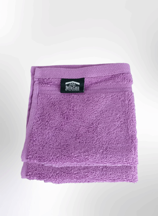 4 Pieces Luxury Towel Set Premium Cotton 630 GSM Ultra Soft and Highly Absorbent Expertly Woven for Durability Hotel And Spa Quality Towels 2 Hand Towel 50X80 2 Face Towel 30X30cm Purple