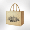 Dubai Souvenir Jute Bag – EcoChic Tote Bags | Pack of 6 | Durable, Stylish & Reusable