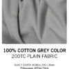 3 pcs Luxurious Set | 1 Fitted Sheet, 2 Pillow Cases | 200TC 100% Cotton | Soft & Breathable | Hotel Bedding Collection W180xL200cm