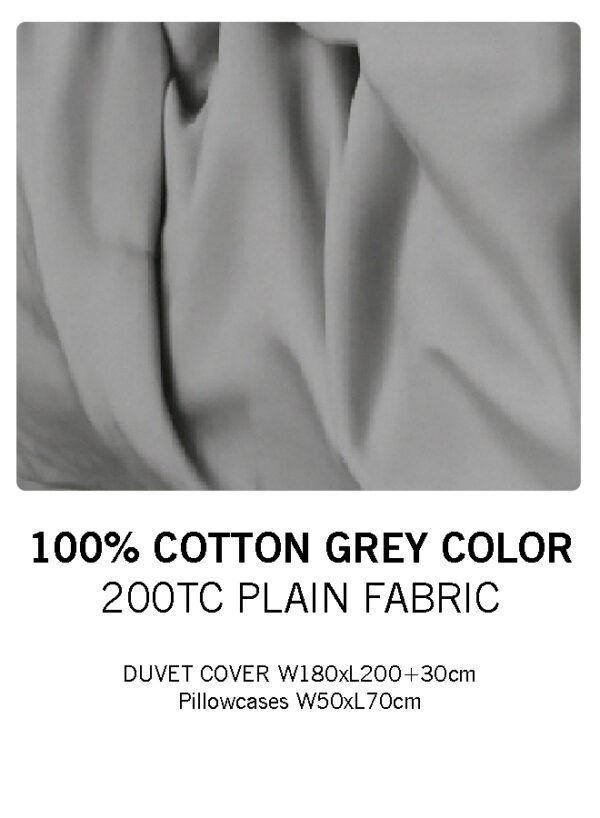 3 3 pcs Luxurious Set | 1 Fitted Sheet, 2 Pillow Cases | 200TC 100% Cotton | Soft & Breathable | Hotel Bedding Collection W180xL200cm