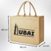 Dubai Souvenir Jute Bag – EcoChic Tote Bags | Pack of 6 | Durable, Stylish & Reusable