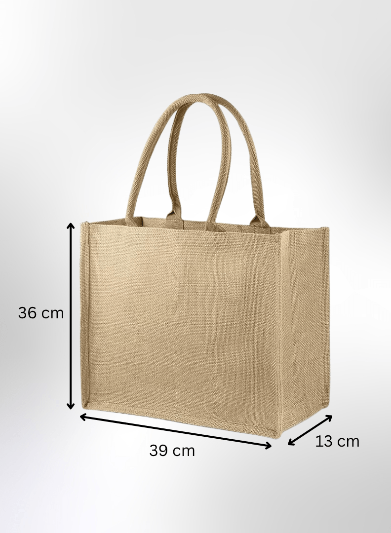 Dubai Souvenir Jute Bag – EcoChic Tote Bags | Pack of 6 | Durable, Stylish & Reusable