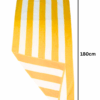 4 Pcs Luxury Oversized Beach Towel Set Pack of 4 90x180cm Extra Large Premium Cotton 600 GSM Ultra Soft and Highly Absorbent Pool Cabana Stripe Hotel And Spa Quality Towels Yellow and White Stripe
