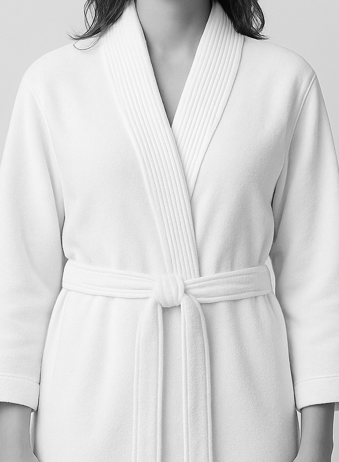 4 400 GSM Velour Cotton Bathrobe – Kimono Style | Luxurious & Lightweight | Ultra-Soft Finish | Unisex Loungewear | 125cm Length