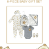 Newborn Comfort Essentials – 6-Piece Baby Gift Set