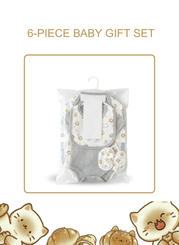 Newborn Comfort Essentials – 6-Piece Baby Gift Set