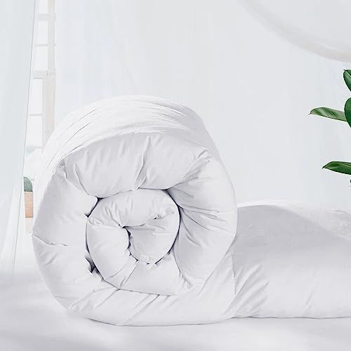 All-Season Duvet 160x190 cm – Microfiber Fill with Cotton Cover – Soft & Lightweight Comfort
