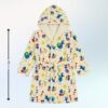 Kids Hooded Bathrobe Pack of 2– Quick Dry Microfiber Beach & Bath Robe for Boys & Girls, Soft Absorbent Swim Cover Up, Lightweight Pool & Home Use