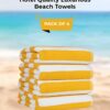 Pearl Coast Oversized Beach Towel Set (Pack of 4) | 90x180cm | Extra Large | Premium Cotton | 600 GSM | Super Soft and Highly Absorbent | Hotel And Spa Quality Towels
