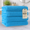 Pearl Coast Luxury Bath Towel Set (Pack of 4) – Premium 100% Cotton, 630 GSM – Ultra Soft, Highly Absorbent Hotel & Spa Quality Towels