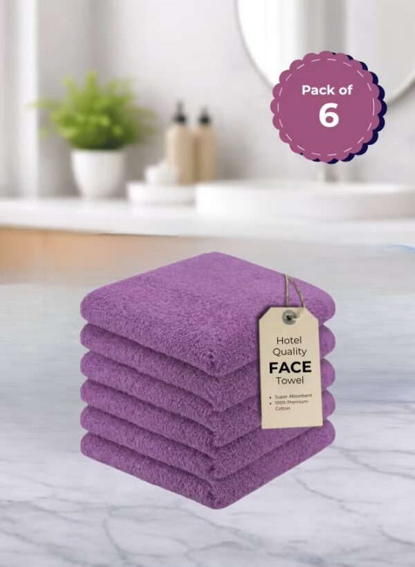 Pearl Coast Luxury Face Towel Set – 30x30cm Premium 100% Cotton, 630 GSM – Ultra Soft, Highly Absorbent Hotel & Spa Quality Towels