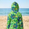 Kids Hooded Bathrobe Pack of 2– Quick Dry Microfiber Beach & Bath Robe for Boys & Girls, Soft Absorbent Swim Cover Up, Lightweight Pool & Home Use