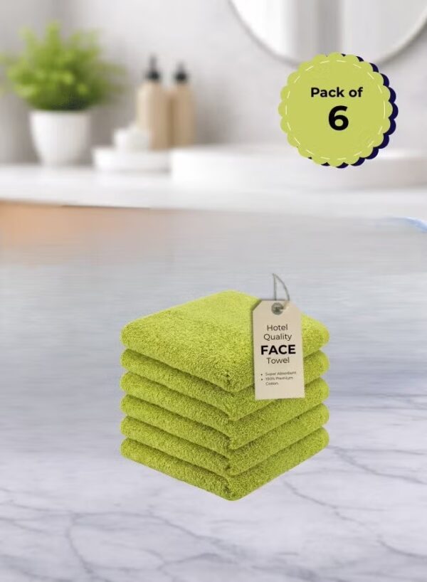 Pearl Coast Luxury Face Towel Set – 30x30cm Premium 100% Cotton, 630 GSM – Ultra Soft, Highly Absorbent Hotel & Spa Quality Towels