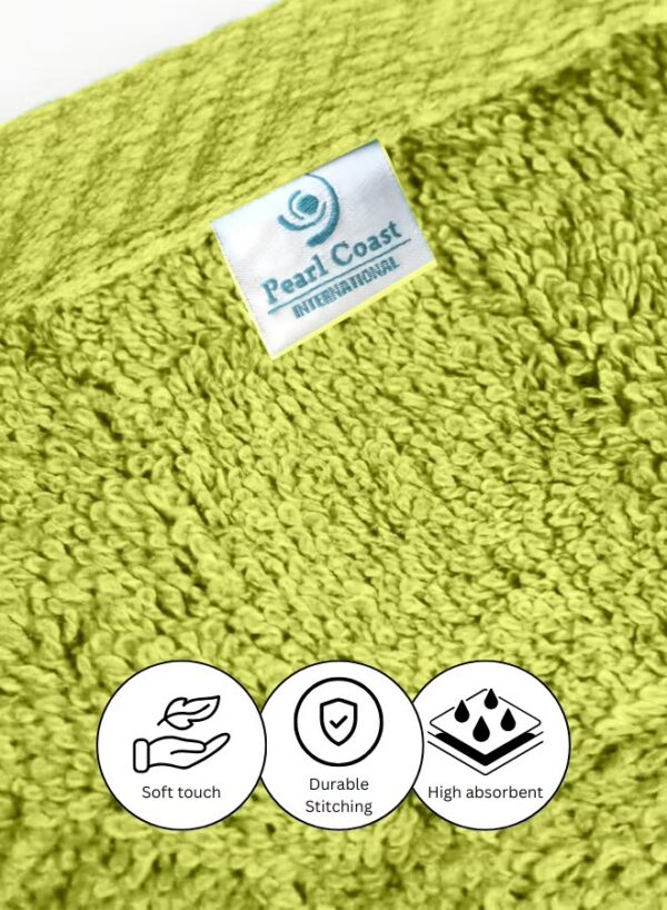 Pearl Coast Luxury Face Towel Set – 30x30cm Premium 100% Cotton, 630 GSM – Ultra Soft, Highly Absorbent Hotel & Spa Quality Towels