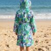 Kids Hooded Bathrobe Pack of 2– Quick Dry Microfiber Beach & Bath Robe for Boys & Girls, Soft Absorbent Swim Cover Up, Lightweight Pool & Home Use